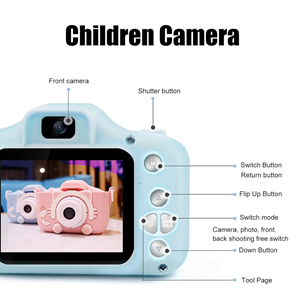 دوربین عکاسی و فیلمبرداری دیجیتال کودک ۱2 مگاپیکسل آبی مدل Kids Camera Digital_اسباب بازی